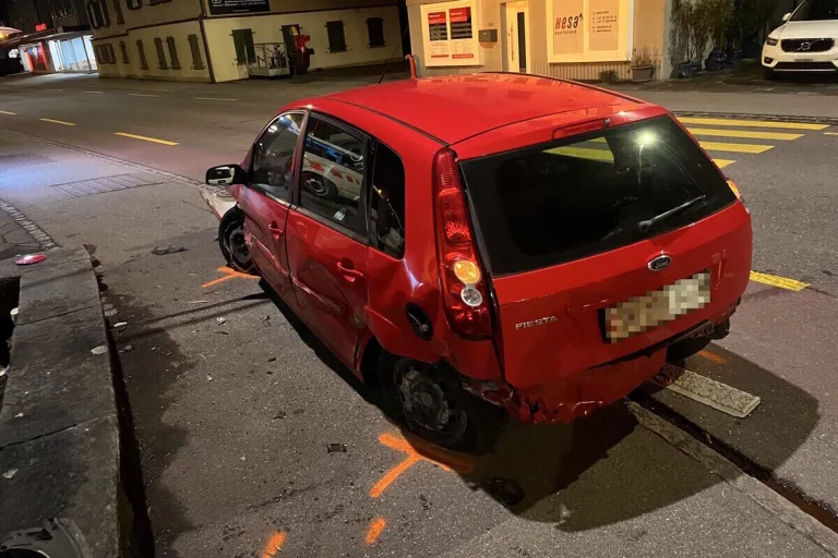 Oberriet SG – Fahrunfähig Unfall verursacht 