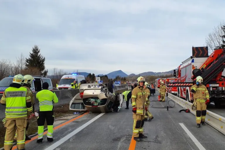Kuchl S – Unfall auf der Tauernautobahn