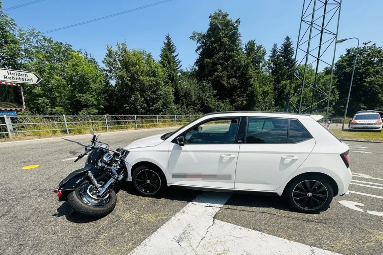 Speicher AR - Verletzter Motorradfahrer nach Verkehrsunfall