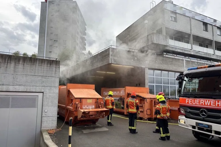 St.Gallen - Starke Rauchentwicklung löst Feuerwehreinsatz aus 