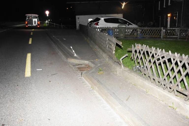 Tübach SG – Nach Unfall weitergefahren – fahrunfähig