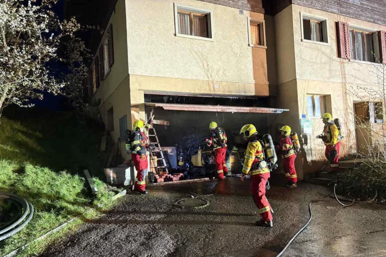 Ernetschwil SG – Einsatz wegen Rauch in Garage