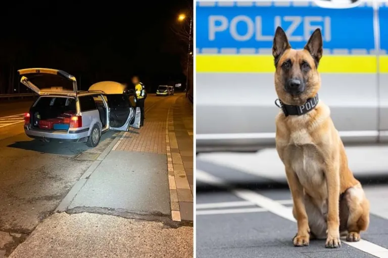 Oberhausen NW - Diensthund Cassy hilft flüchtigen Dieb zu stellen 