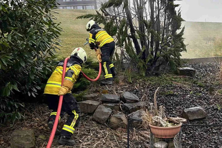 Heiden AR – Thuja-Baum gerät durch Unachtsamkeit in Brand