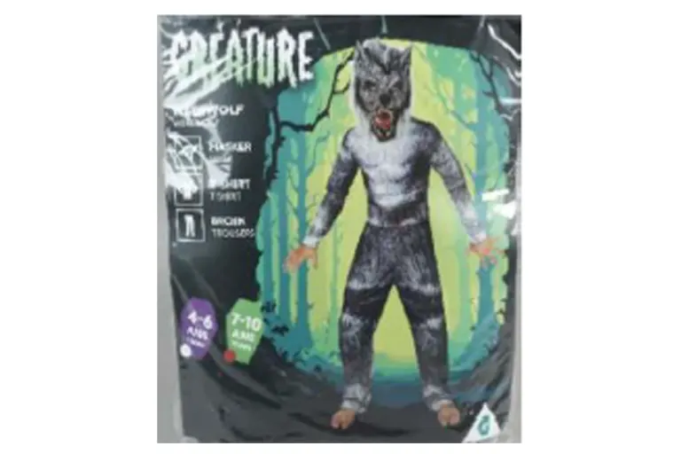 Rückruf von GIFI Werwolf-Kostüm wegen Brandgefahr