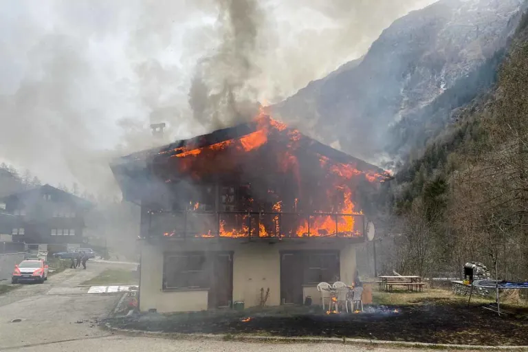 Herbriggen VS - Brand in Wohnhaus