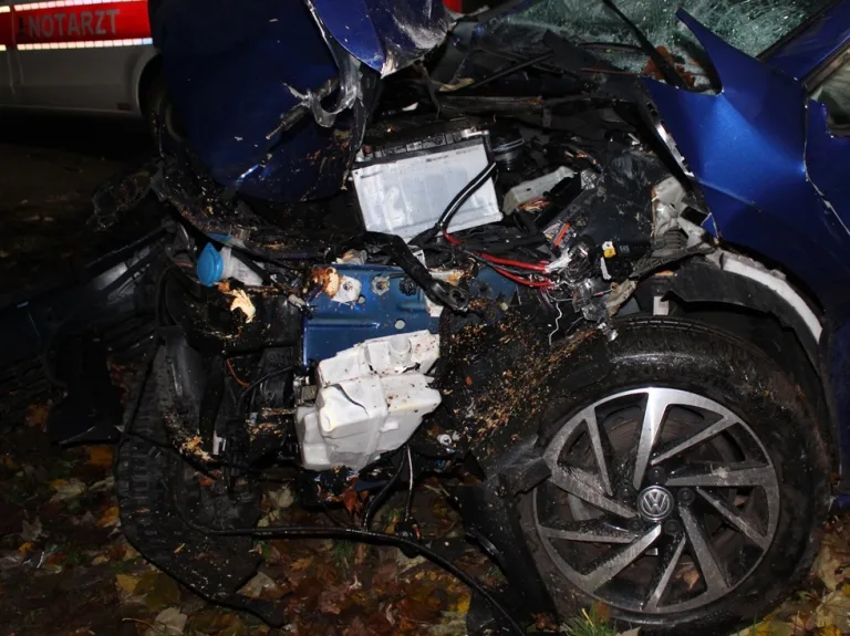 Petershagen – Auto kollidiert mit Straßenbaum