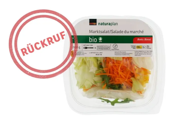 Gesundheitsgefährdung - Coop zieht Naturaplan Marktsalat 205 g zurück!