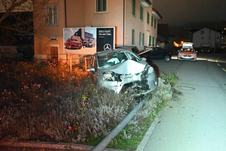 Uznach SG – Betrunken Unfall gebaut