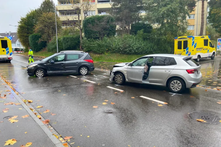 Stadt St. Gallen – Zwei Verletzte bei Unfall