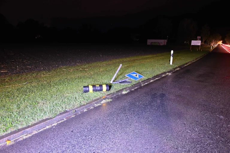 Sevelen SG - Selbstunfall in fahrunfähigem Zustand
