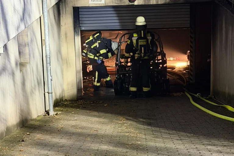 Erkrath – Brand von E-Fahrzeugen in Tiefgarage