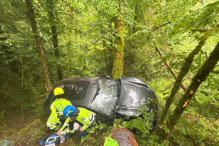 Selbstunfall in Himmelried SO – Mit Auto Böschung runtergerutscht