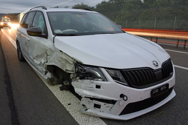 Knutwil LU - Selbstunfall auf der Autobahn A2