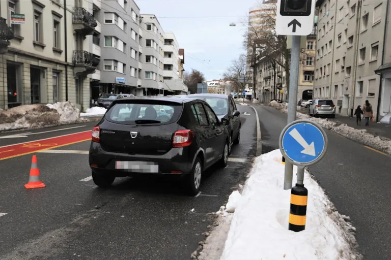 St.Gallen – Kollision mit Gegenverkehr