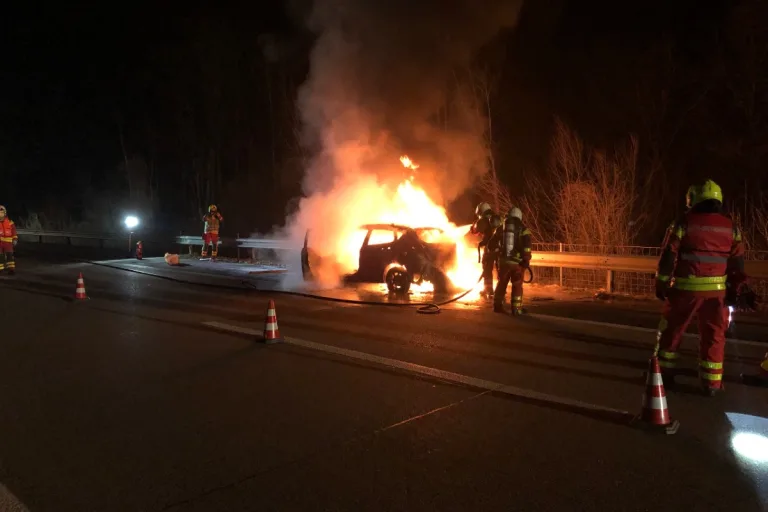 Buchs SG – Autobrand auf der A13