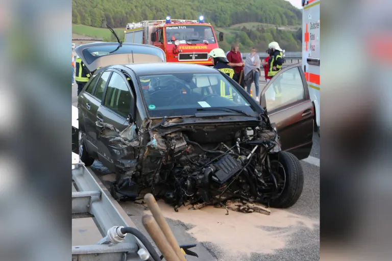 A71 Meiningen – Verkehrsunfall mit schwer verletzter Person