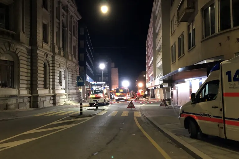 Chur GR - 30 Personen wegen Brand evakuiert