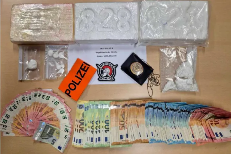 Wien – Polizei stellt über drei Kilo Kokain sicher
