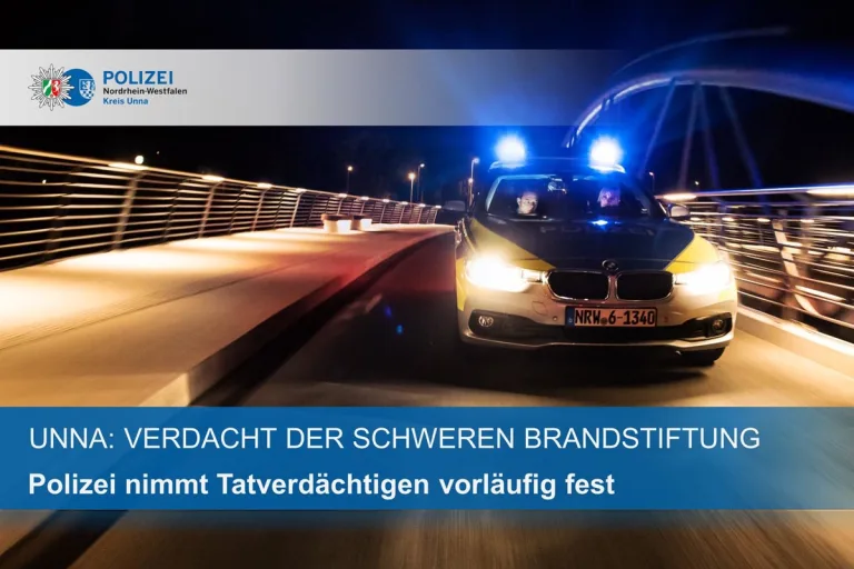 Unna - Verdacht der schweren Brandstiftung