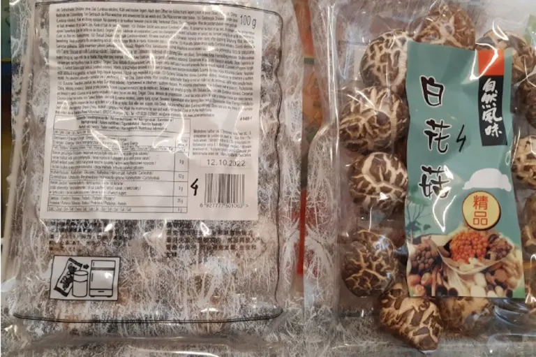 Öffentliche Warnung – Nicht deklariertes Allergen in getrockneten Shiitake Pilze