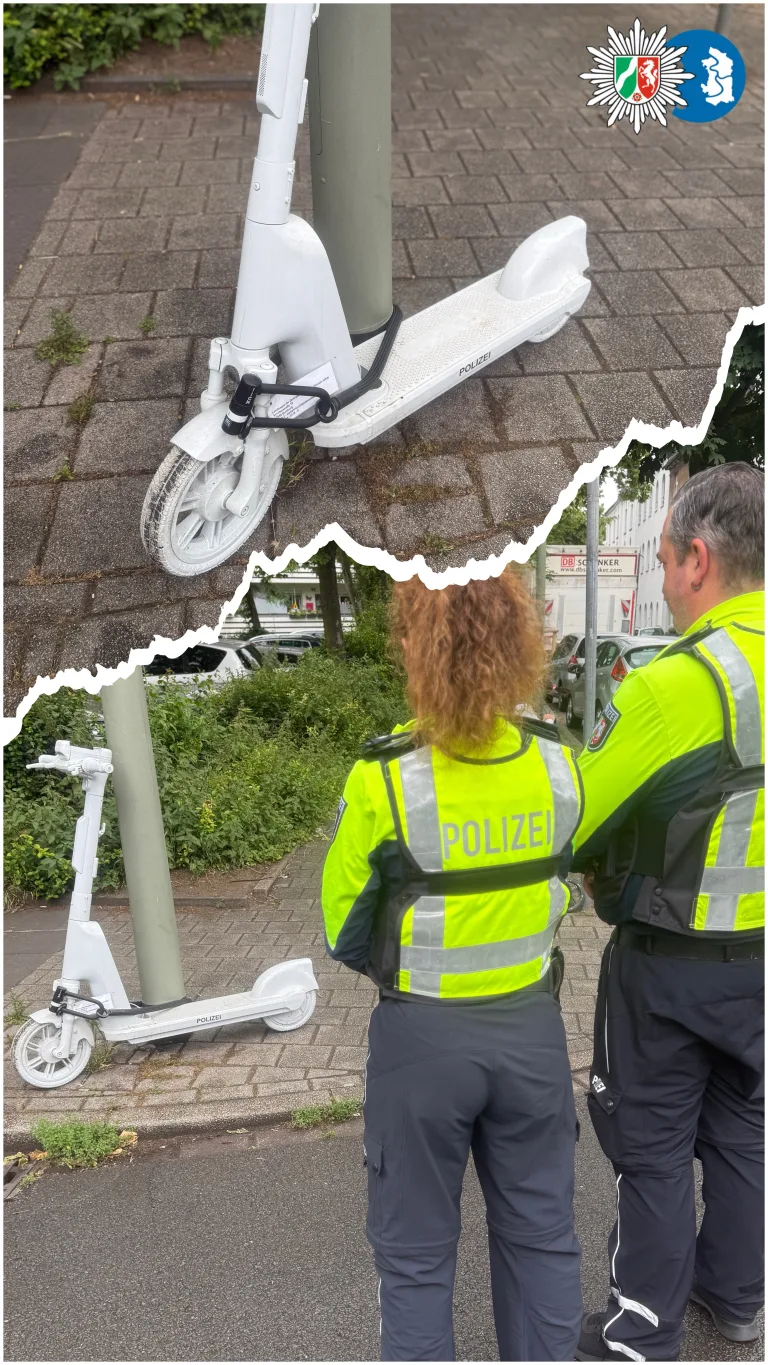 Duisburg – Weißer E-Scooter erinnert an tödlichen Unfall