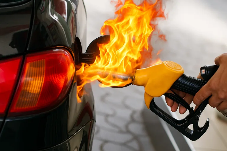 Ehingen BW – Brand an Tankstelle nach fahrlässigem Hantieren mit Feuerzeug