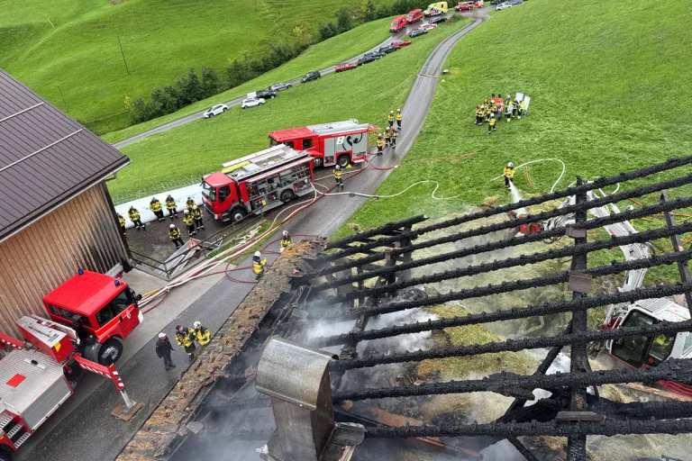 Gonten AI – Stall bei Brand zerstört 