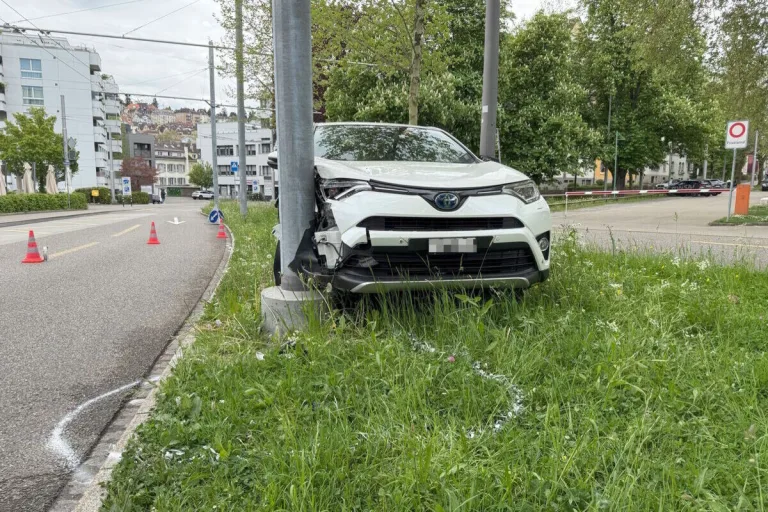 Unfall in St.Gallen –  Gas- und Bremspedal verwechselt