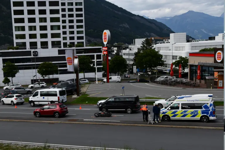 Chur GR – Motorradfahrer bei Unfall verletzt