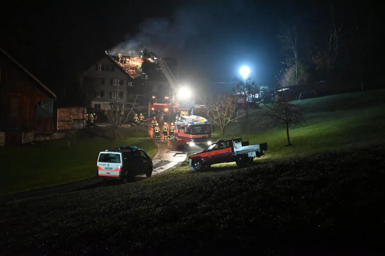 Kaltbrunn SG – Einfamilienhaus nach Brand unbewohnbar