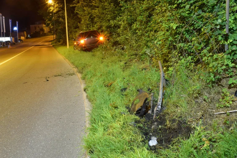 Stadt Luzern – Alkoholisiert Selbstunfall verursacht