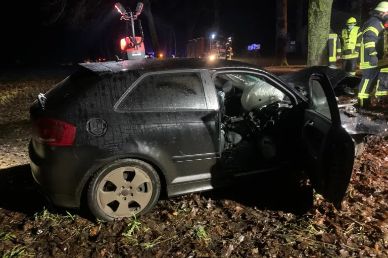 Klein Wangersen – 21-jähriger Audifahrer bei Unfall schwer verletzt