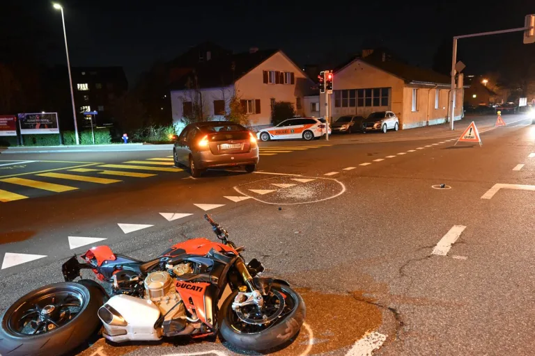 Gossau SG – Motorradfahrer bei Unfall verletzt
