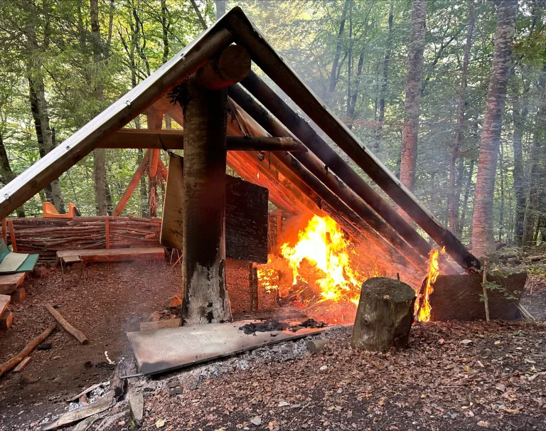 Weisstannen SG - Waldhütte brannte