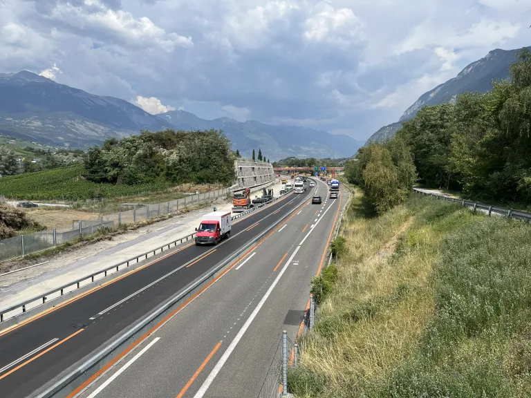 A9 Sion-Est–Sierre-Est – Nächtliche Sperrungen