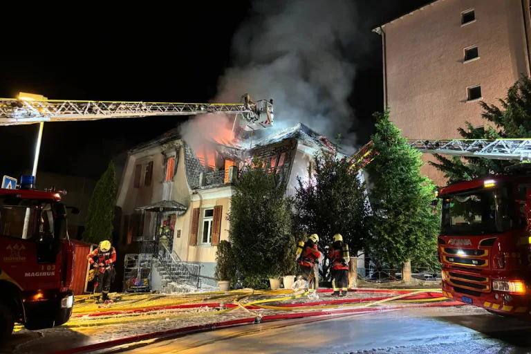 Neuhausen SH – Wohnhaus durch Brand zerstört