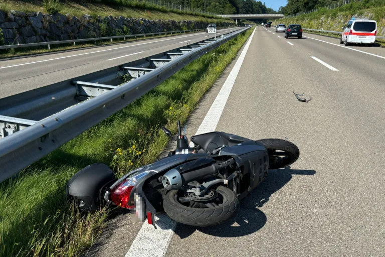 Wäldi TG - Motorradfahrer schwer verletzt ins Spital geflogen 
