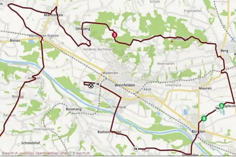 Einschränkungen des Strassenverkehrs in Weinfelden TG aufgrund der Tour de Suisse