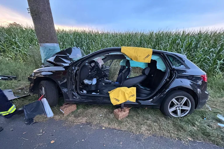 Brest NI – Autofahrer (18) wird bei Alleinunfall schwer verletzt