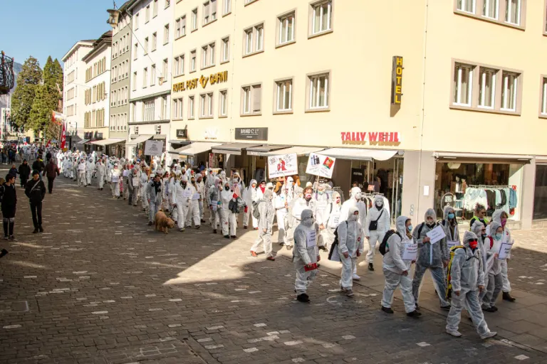 Chur GR – Kundgebung gegen Corona-Massnahmen