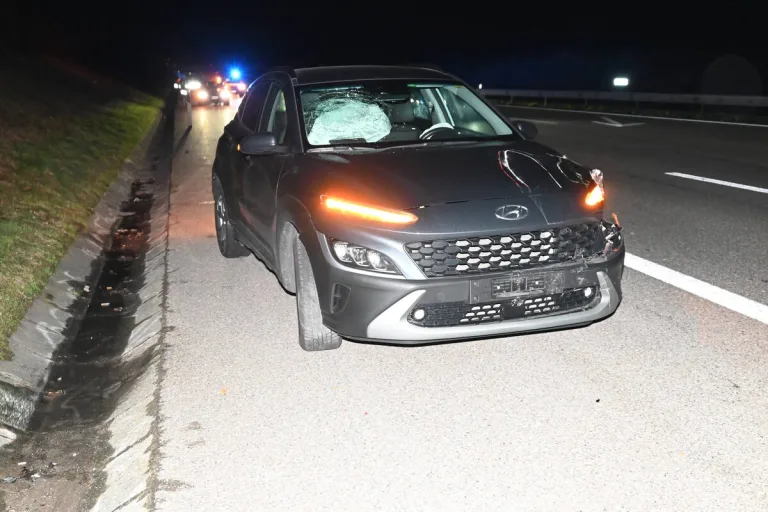 Oberbüren SG - Auffahrkollision auf der A1 