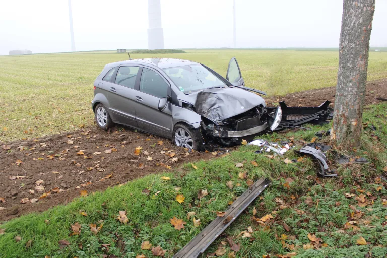 Jülich – 87-Jähriger bei Frontalkollision mit Baum schwer verletzt