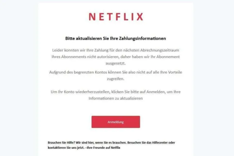 Vorsicht: Betrugsversuch im Namen von Netflix - das steckt dahinter!