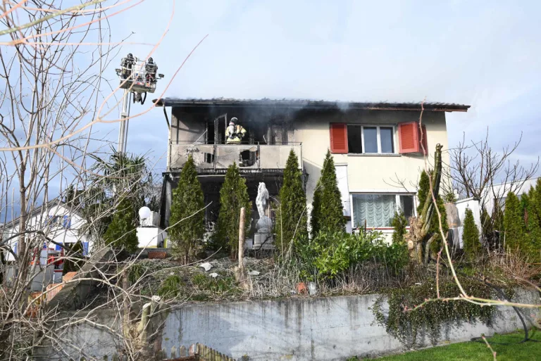 Rheineck SG – Brand in Einfamilienhaus