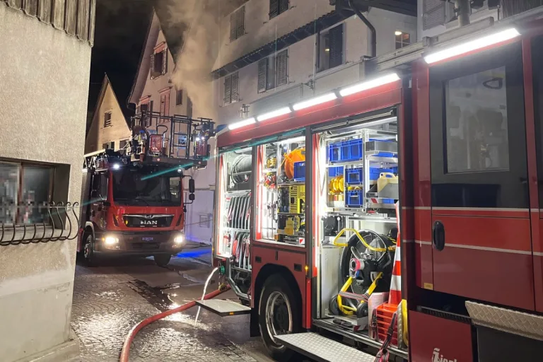 Rheineck SG - Mit Zigarette eingeschlafen