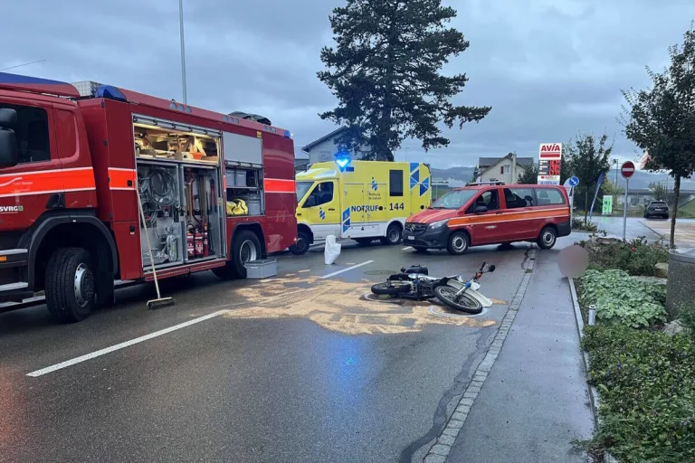 Gossau SG - 15-Jähriger mit Kleinmotorrad verunfallt