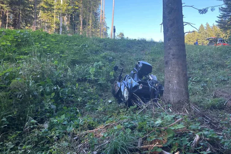 Walzenhausen AR - Motorradfahrer bei Selbstunfall verletzt