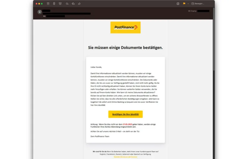 Cybercrimepolice warnt vor neuer Betrugsmasche