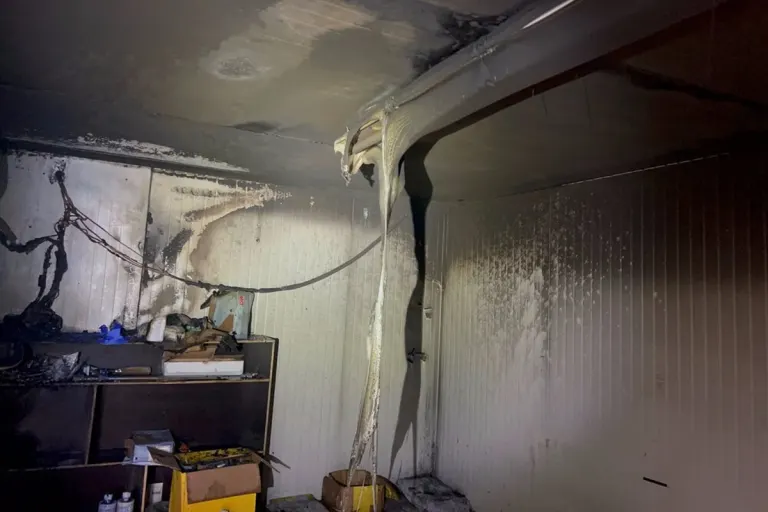 Satdt St. Gsllen - Baucontainer gerät in Brand